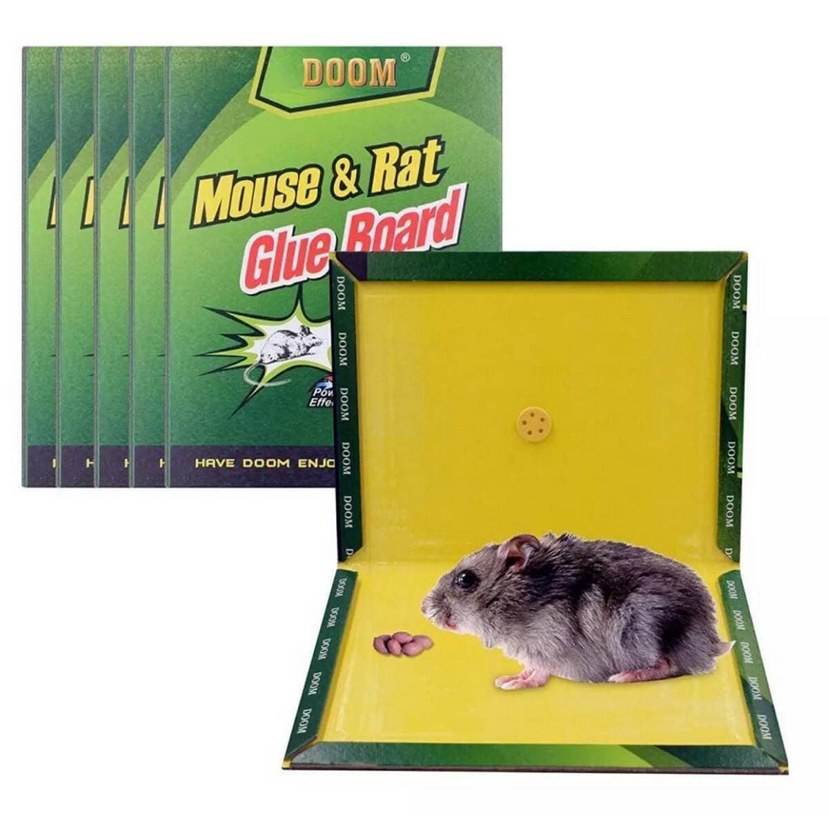 Pack Of 5 - Reusable Expert Catch Mouse & Rat Glue Catch Trap