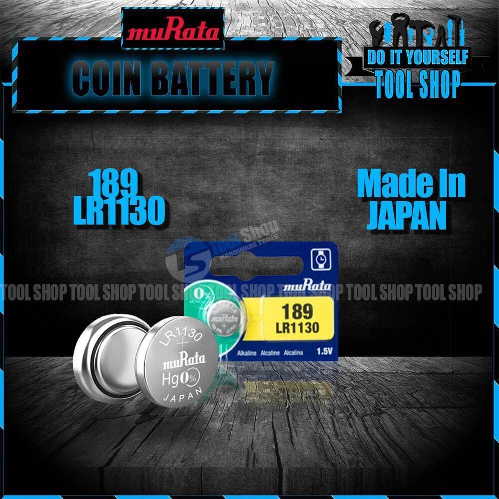 Murata Original 1 Pcs Lr1130 (189) - Micro Alkaline Button Coin Cell - 1.5V