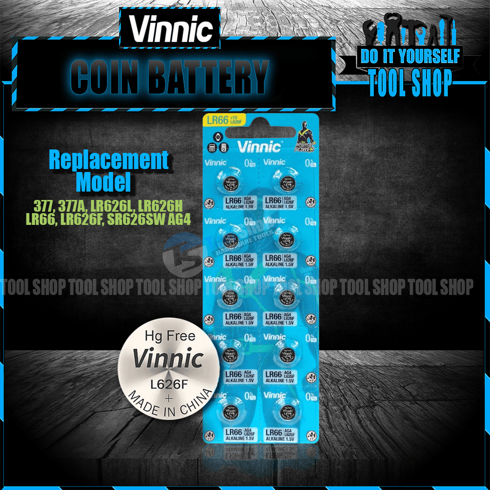 Vinnic Original 10 Pcs L626F - 377 Replace For 377A