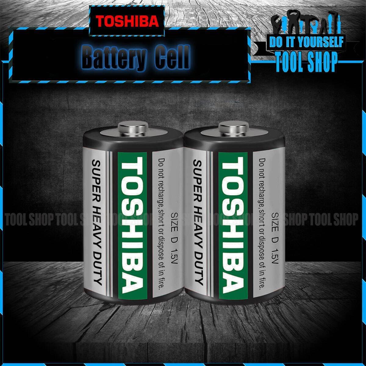 Toshiba Super Heavy Duty Battery Size D 1.5V Pack Of 2