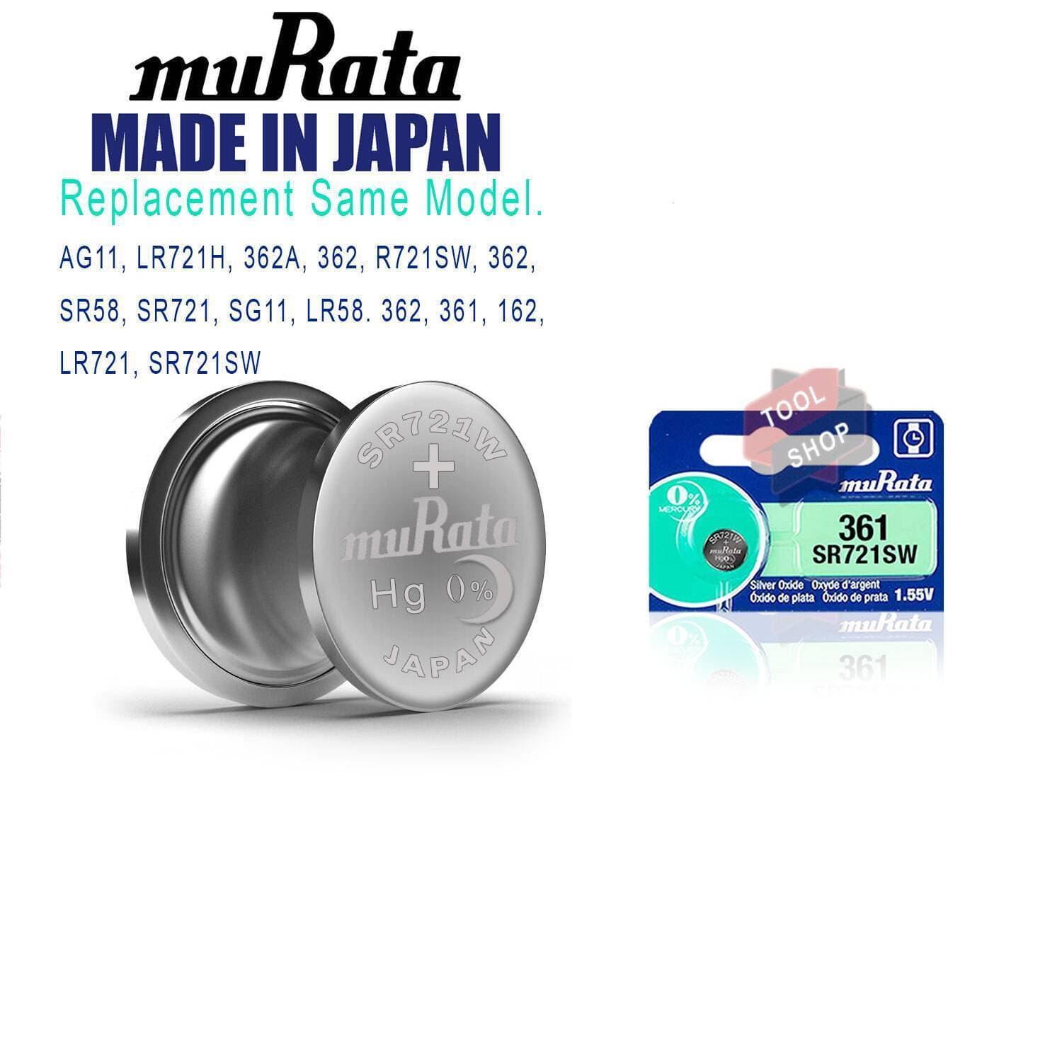 Murata Original 1 Pcs Sr721Sw - 362  1.55V
