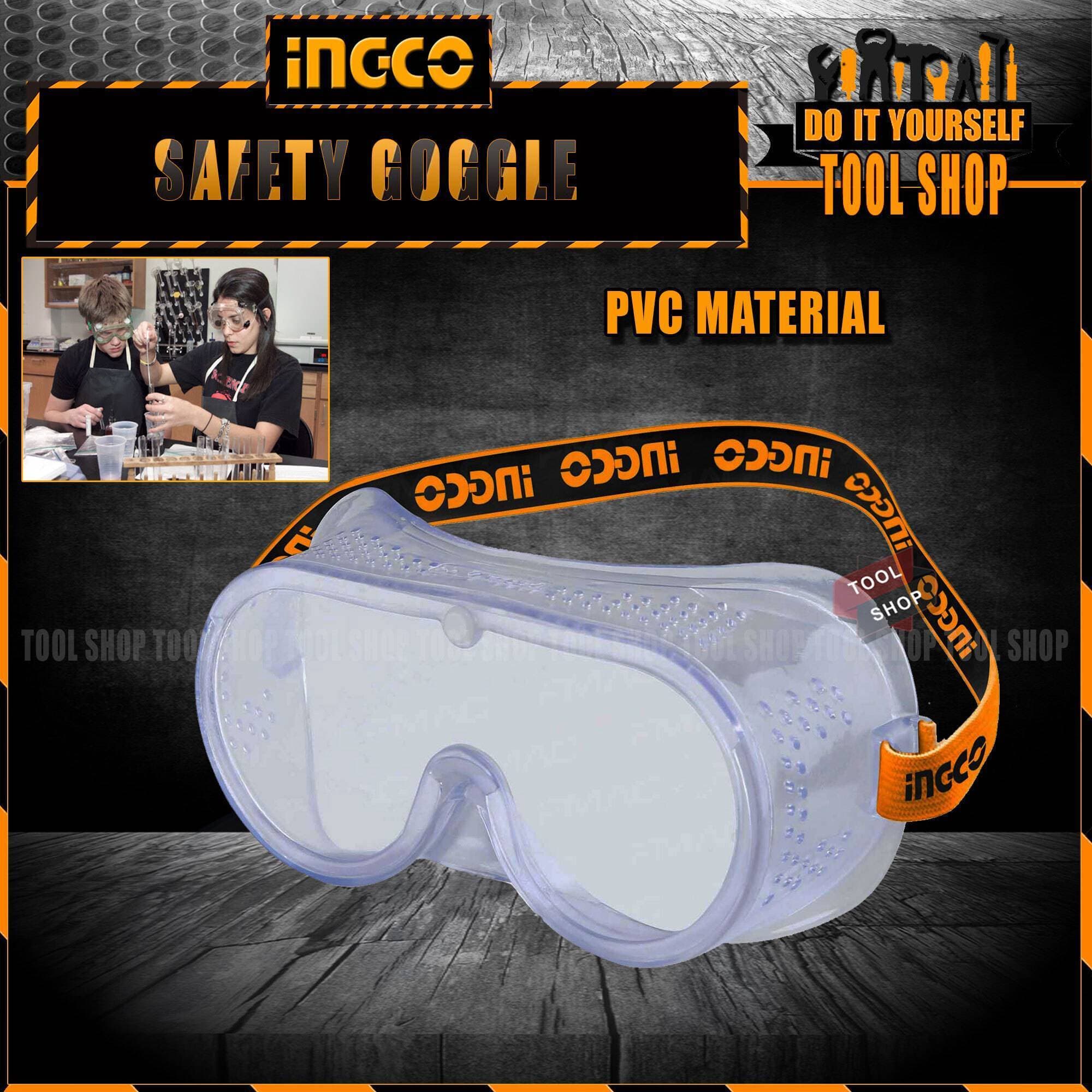 Ingco Pvc Safety Goggles Use For Grindering, Laboratory