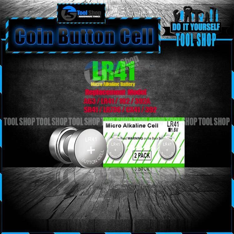 Lr41 2 Pcs Micro Alkaline Battery Coin/Button Cell  (1.5V)