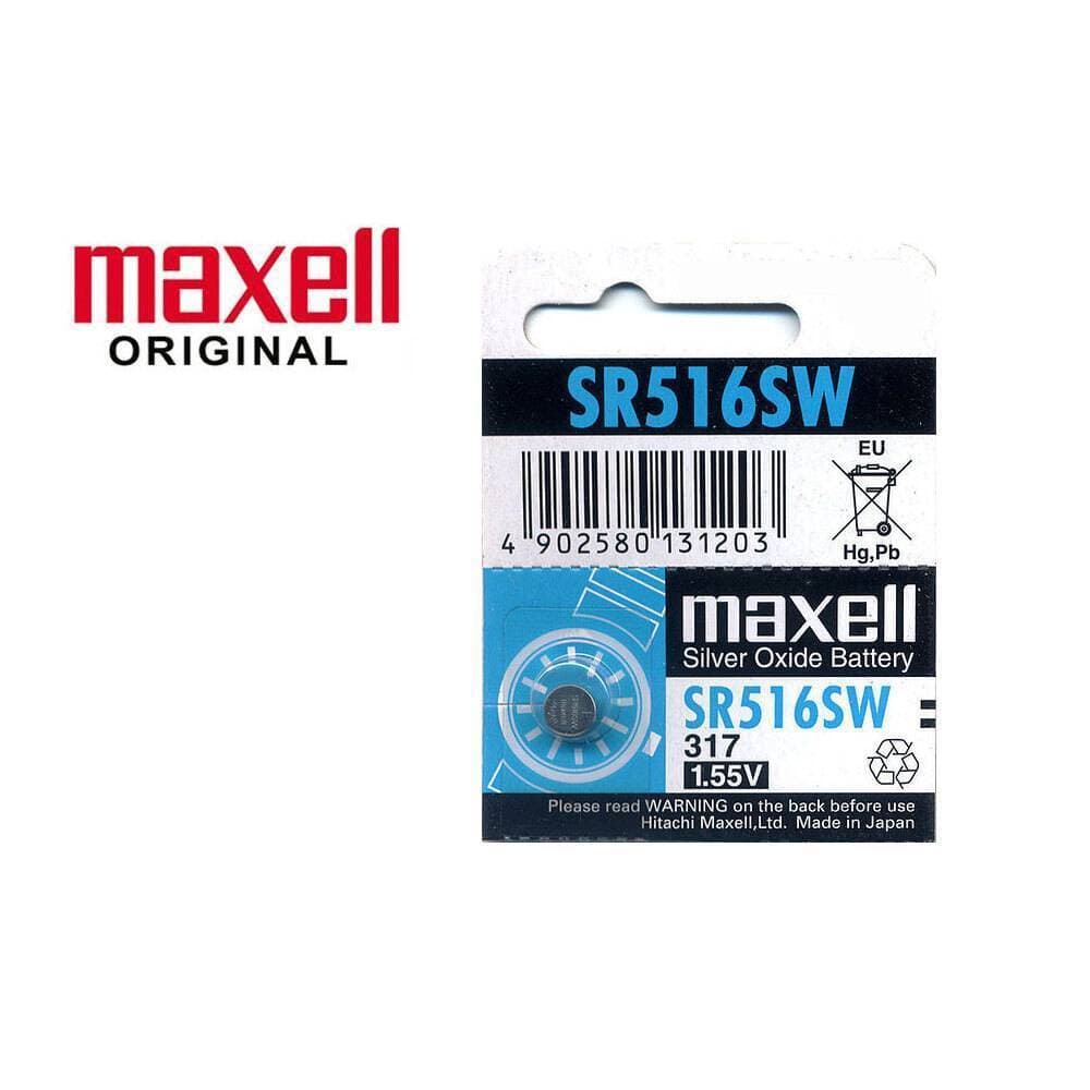 Maxelloriginal Sr516Sw - 317 - 1.55V Silveroxide Cell Battery