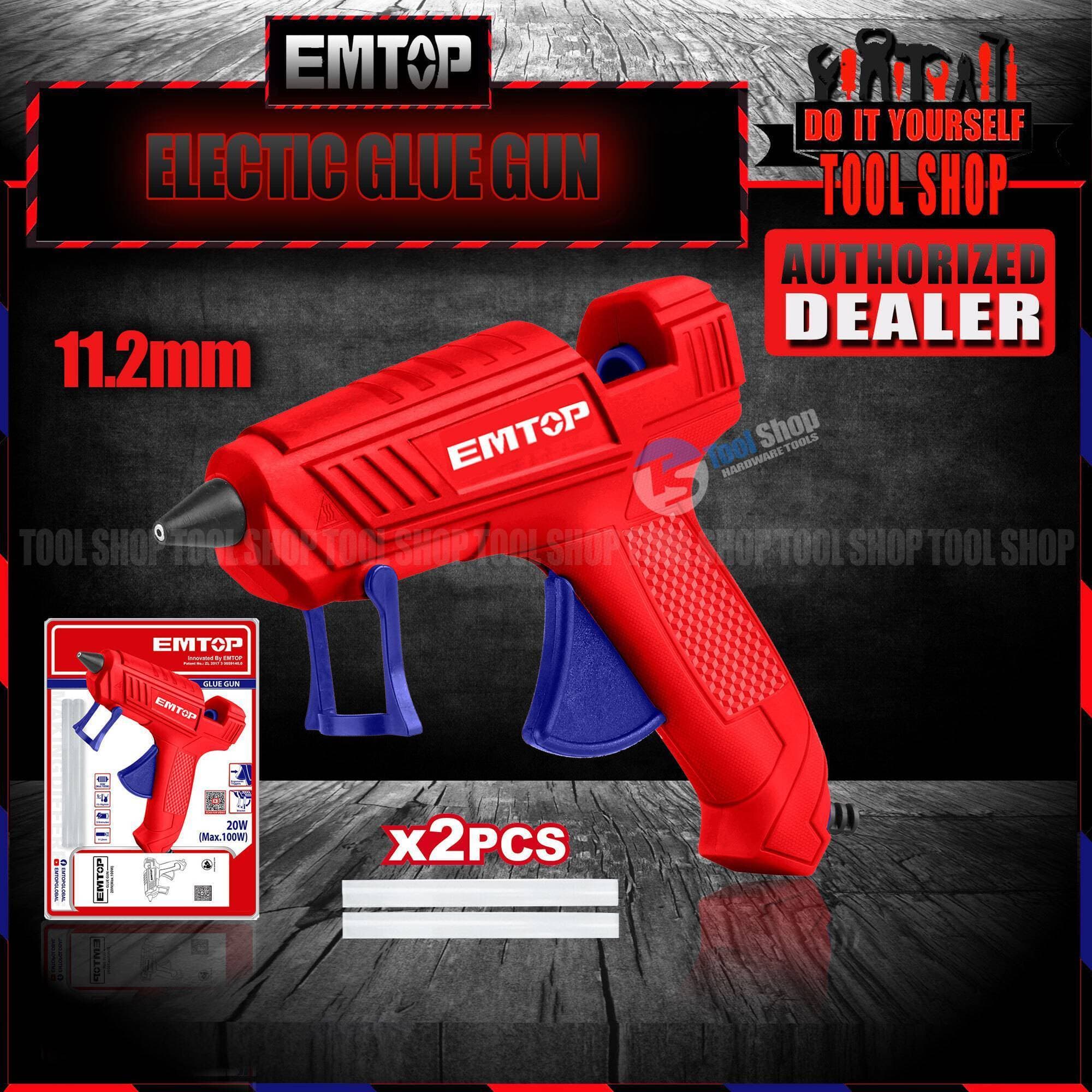 Emtop Original Heat Glue Gun With Free 2 Pcs Glue Sticks