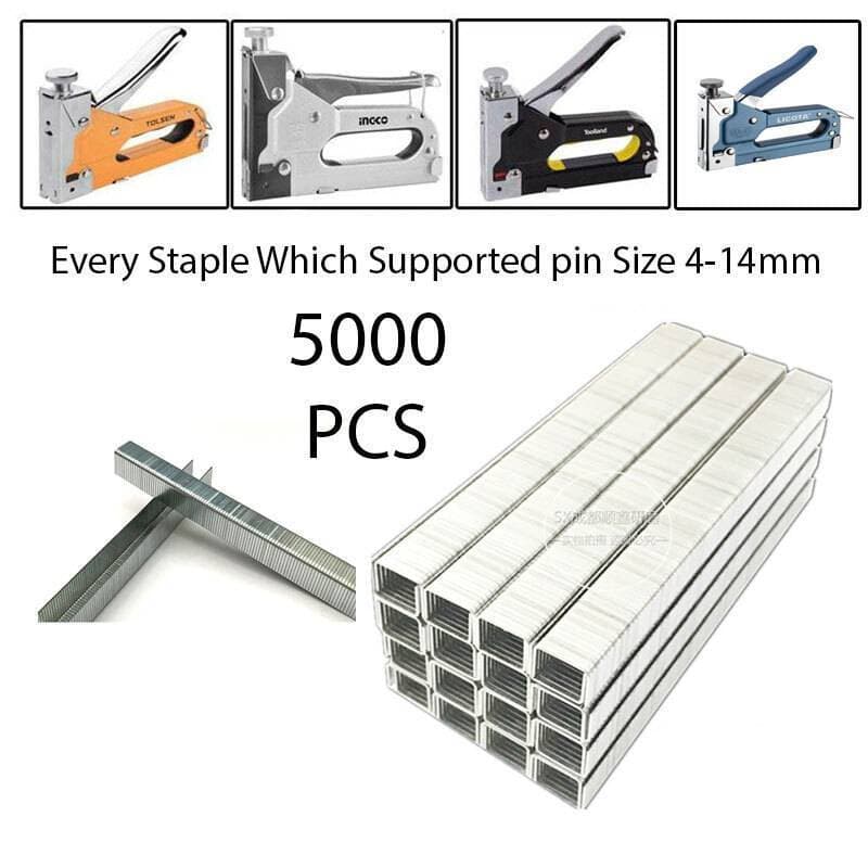 5000 Pcs Staple Pin Box 10Mm For Wood, Plywood