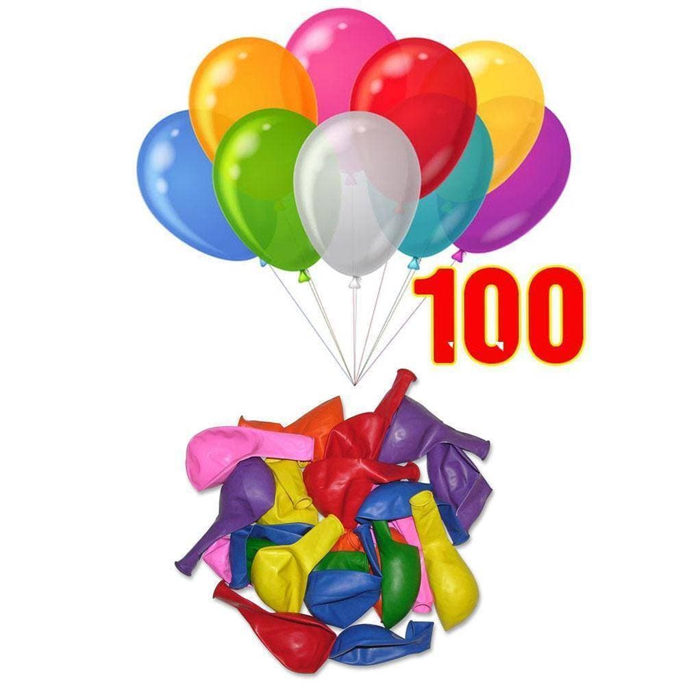 Pack Of 100 Birthday Party Baloons, Festival Celebrations