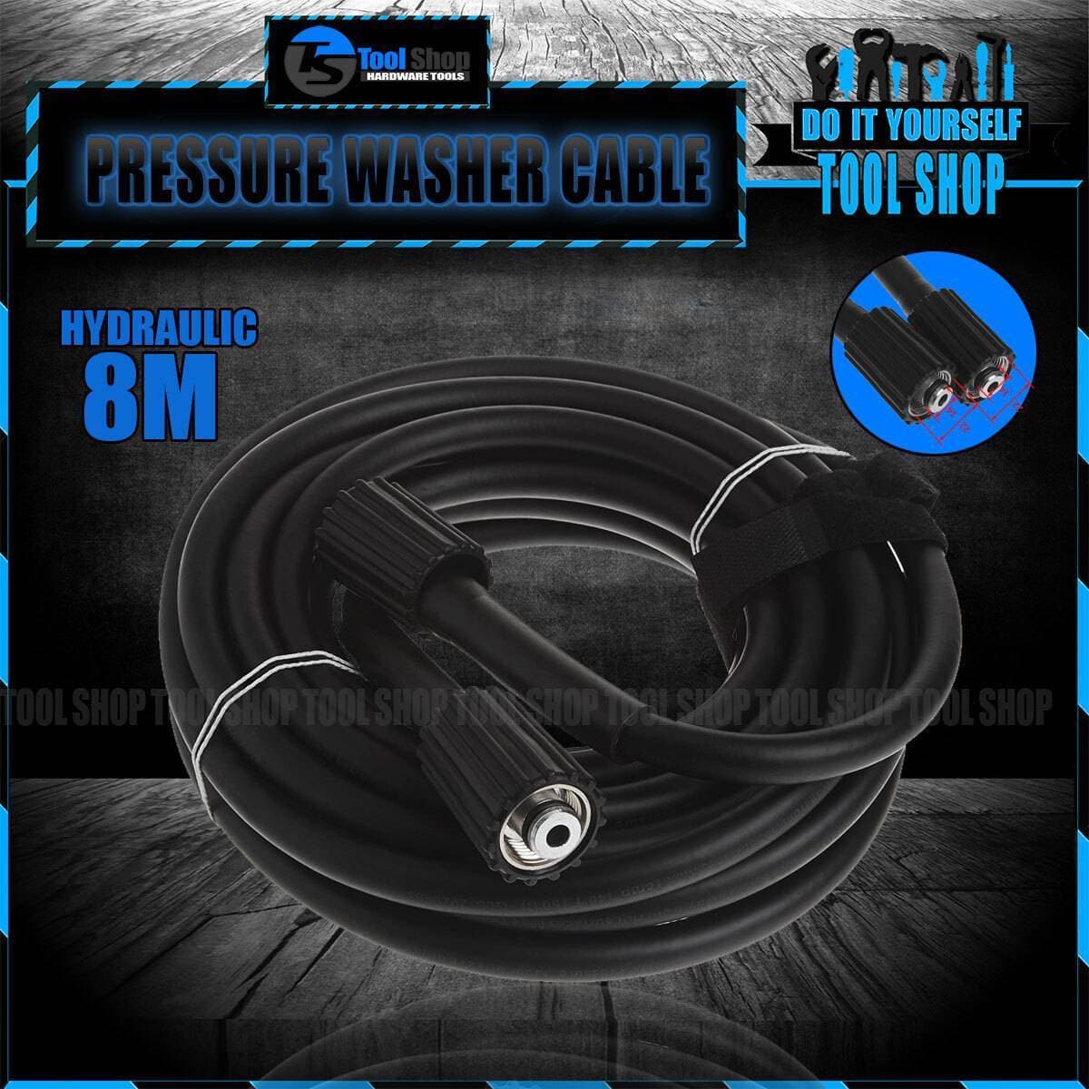 1/4 8M 26Ft High Pressure Washer Hose Cord Pipe Car Washer Water Cleaning