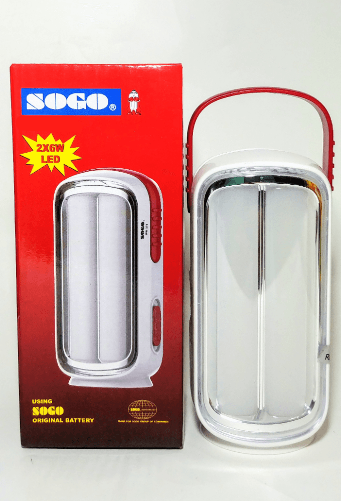 Sogo Rechargeable Emergency Light Wall Rechargeable Light Dual Bright Tube Light - White