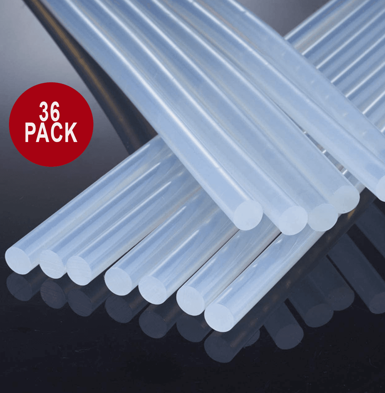 36 Pcs Imported Best Quality Crystal Clear Transparent 11Mm Big Glue Gunn Stick