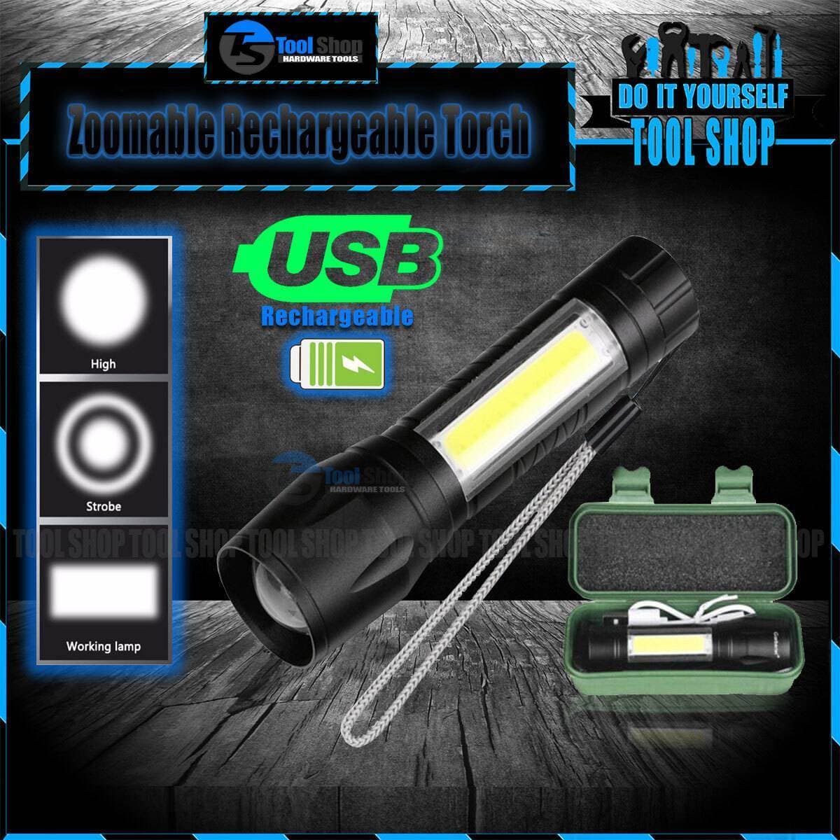 Zoomable Rechargeable Led Torch