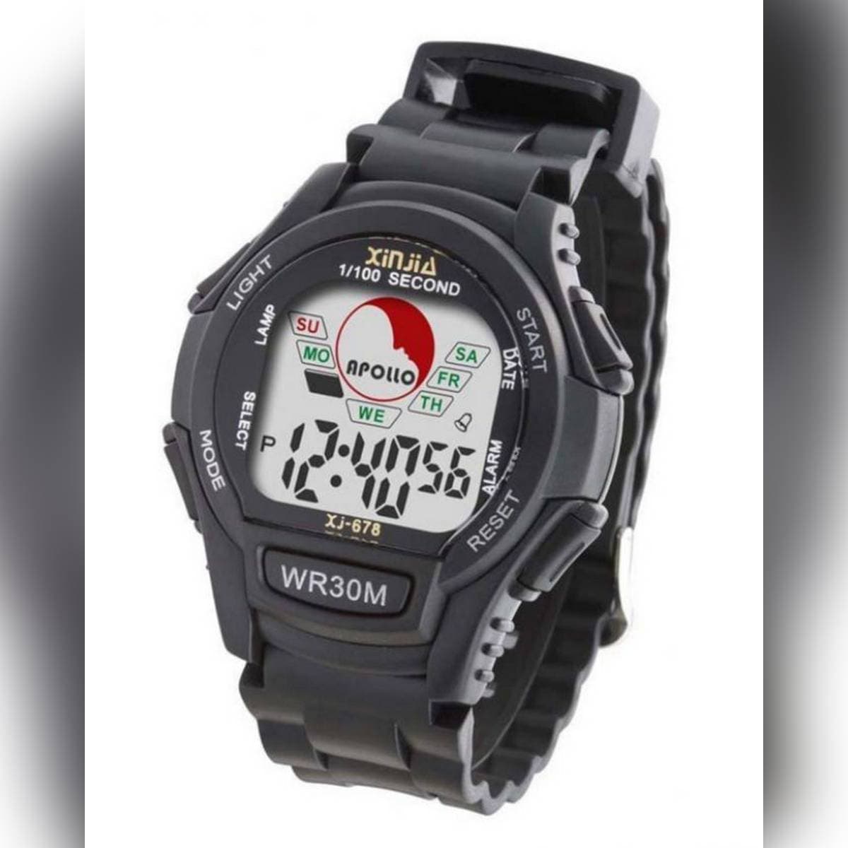 Digital Watch For Men With Alarm & Night Mode Light