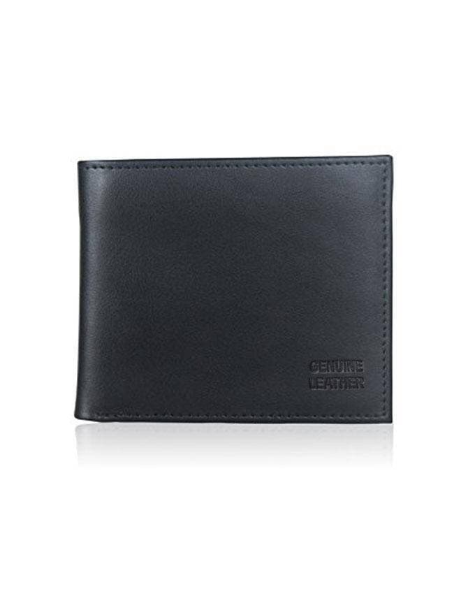 Black Leather Wallet For Men 19 Pocket