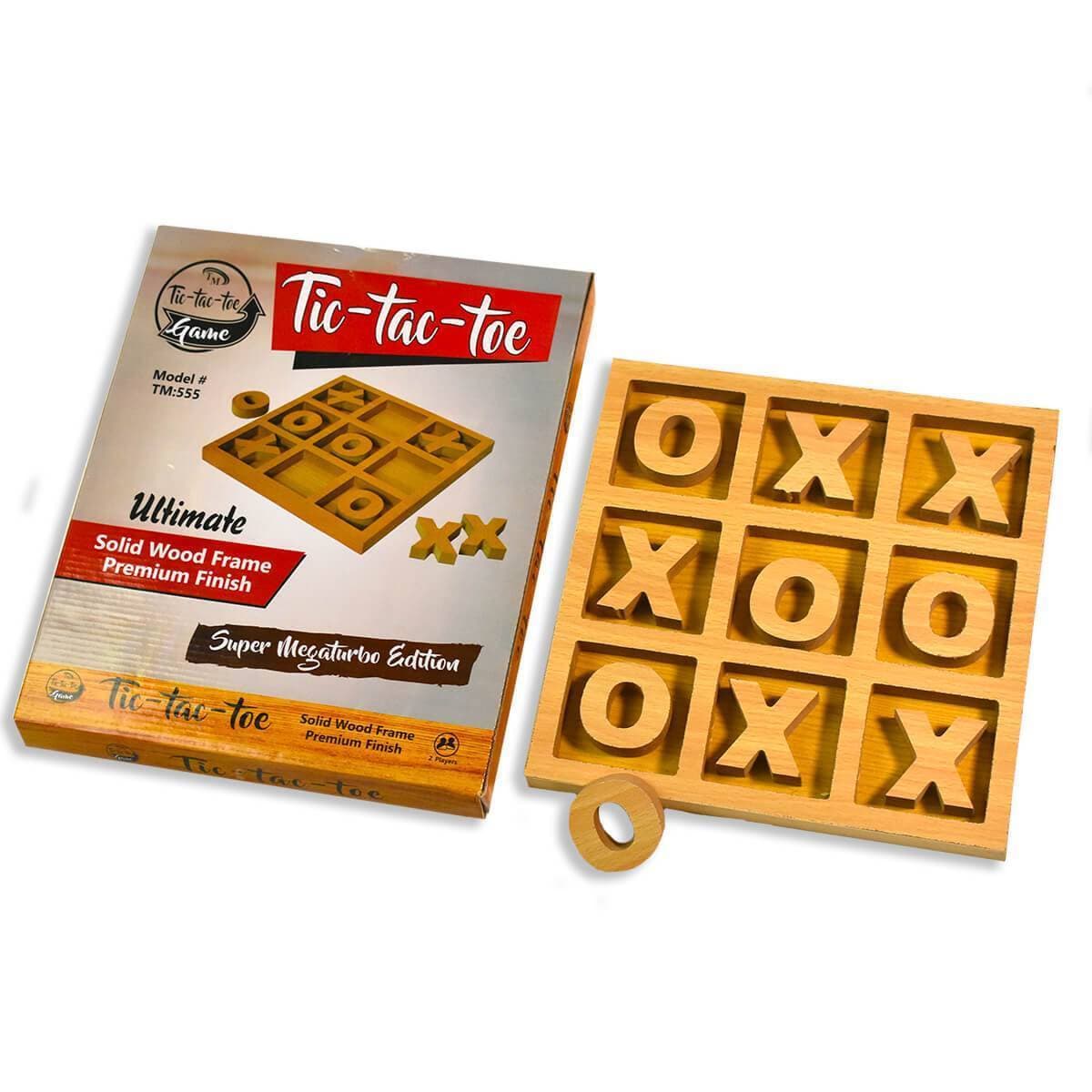 Tic-Tac-Toe Wooden Board Game