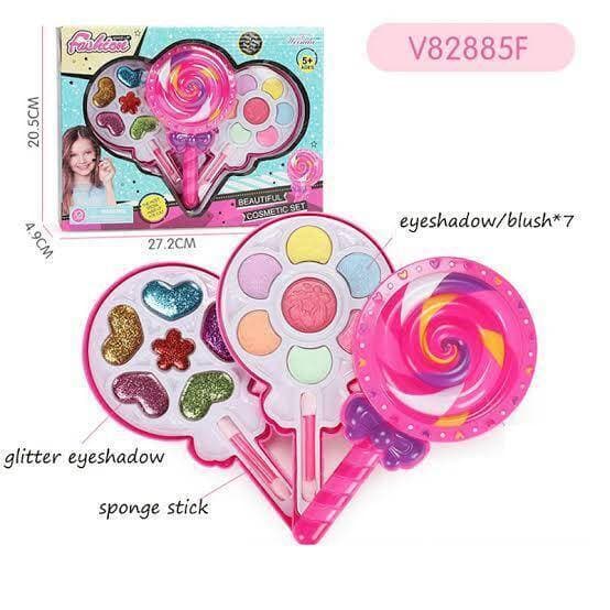 Makeup Toys Kit Little Girl Child Lollipop Cosmetics Non-Toxic