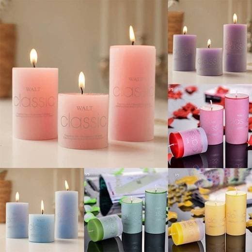 3 Pcs Classic Candle Aromatherapy Pillar Candle Scented Candles Decorative Home (Burn 25 Hours)