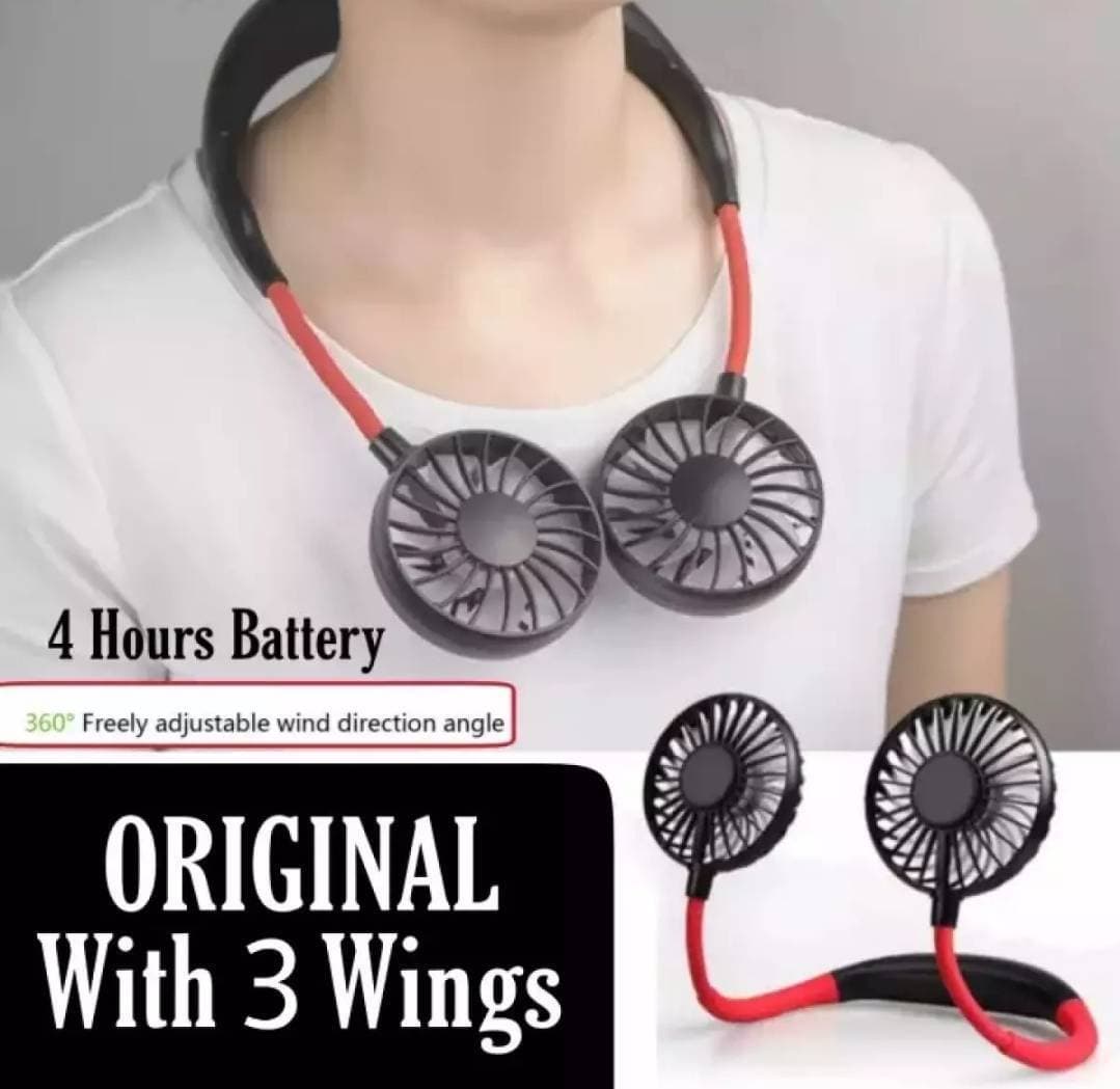 Hanging Neck Fan For Kitchen Folding Handheld Fan Wearable Portable Neckband