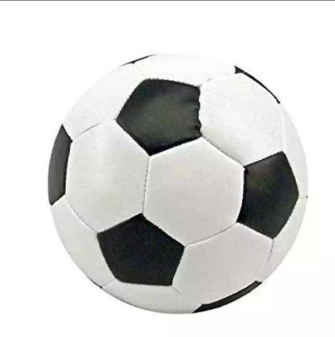 Standard Size Leather Football - Black & White