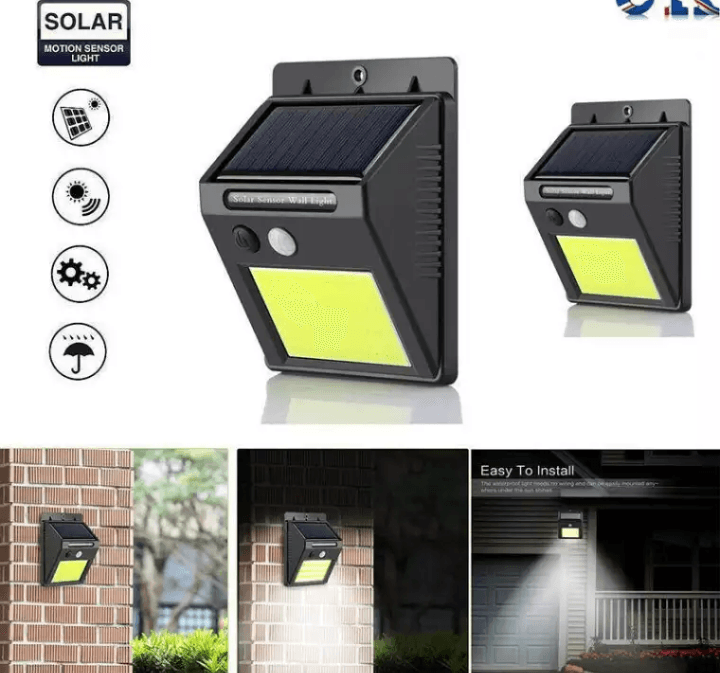 20 Led Solar Powered Pir Motion Sensor Light Outdoor Garden Security Wall Lamp-1 Peice