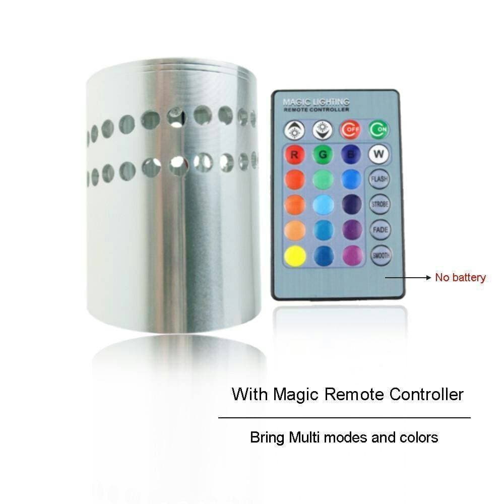LED Wall Light Lamp Spiral Effect With Remote