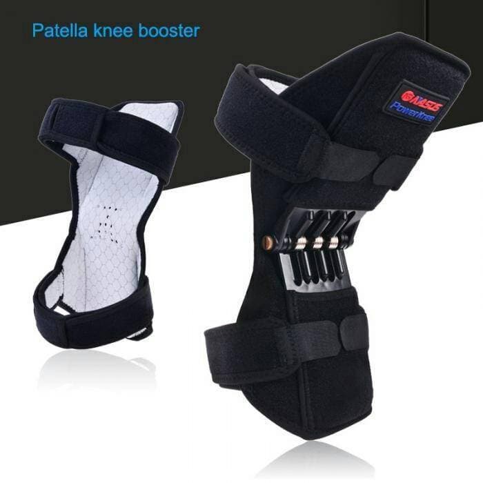1 Pair Patella Booster Knee Brace With Spring Support And Adjustable Length
