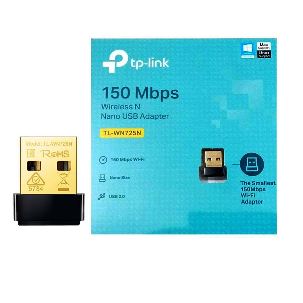 Tp-Link Tl-Wn725N 150Mbps Wireless N Nano USB WiFi Dongle