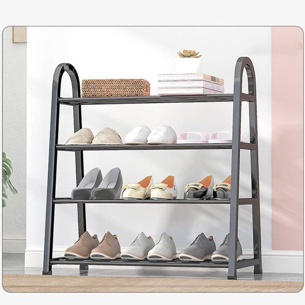 Contemporary Shoe Rack With 4 Layers Of Storage
