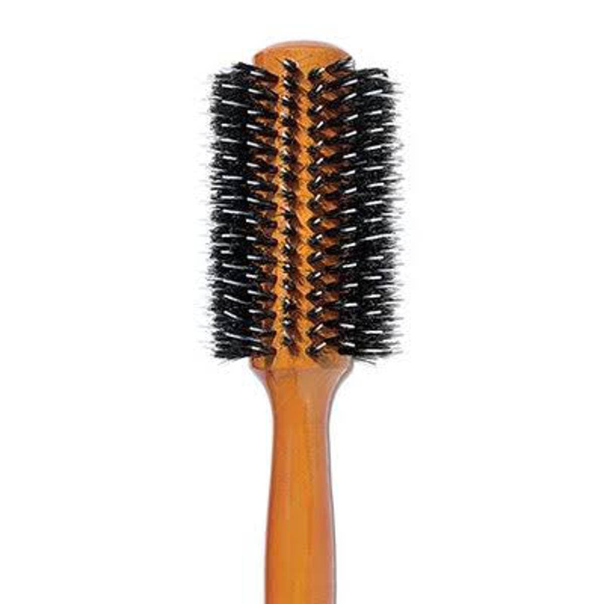 2 Blow Dry Wooden Round Hair Roll Brush