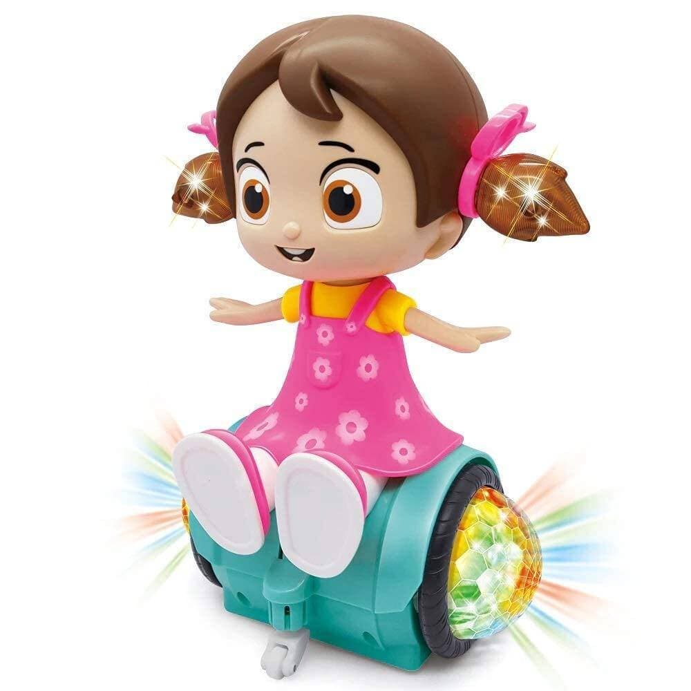 Cute Musical Dancing Spinning Doll With Flashing Lights