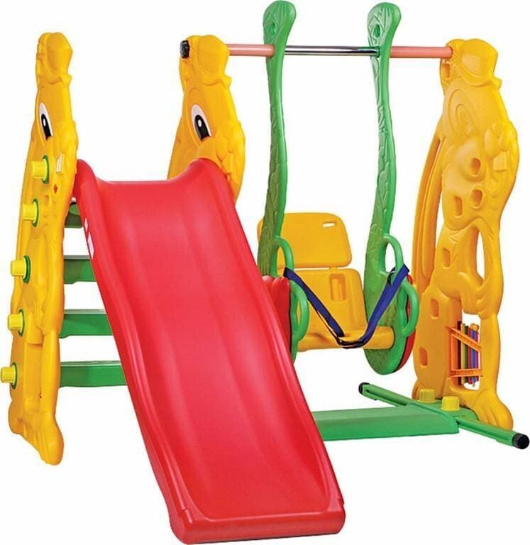 Ching Ching Rabbit Slide With Swing With Basketball Set Sl08