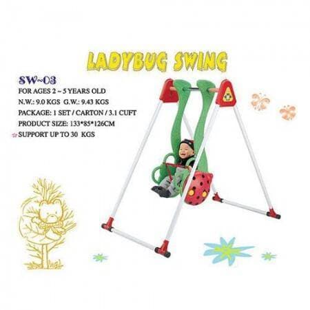 Ching-Ching Ladybug Kids Outdoor/Indoor Swing (Sw-03)