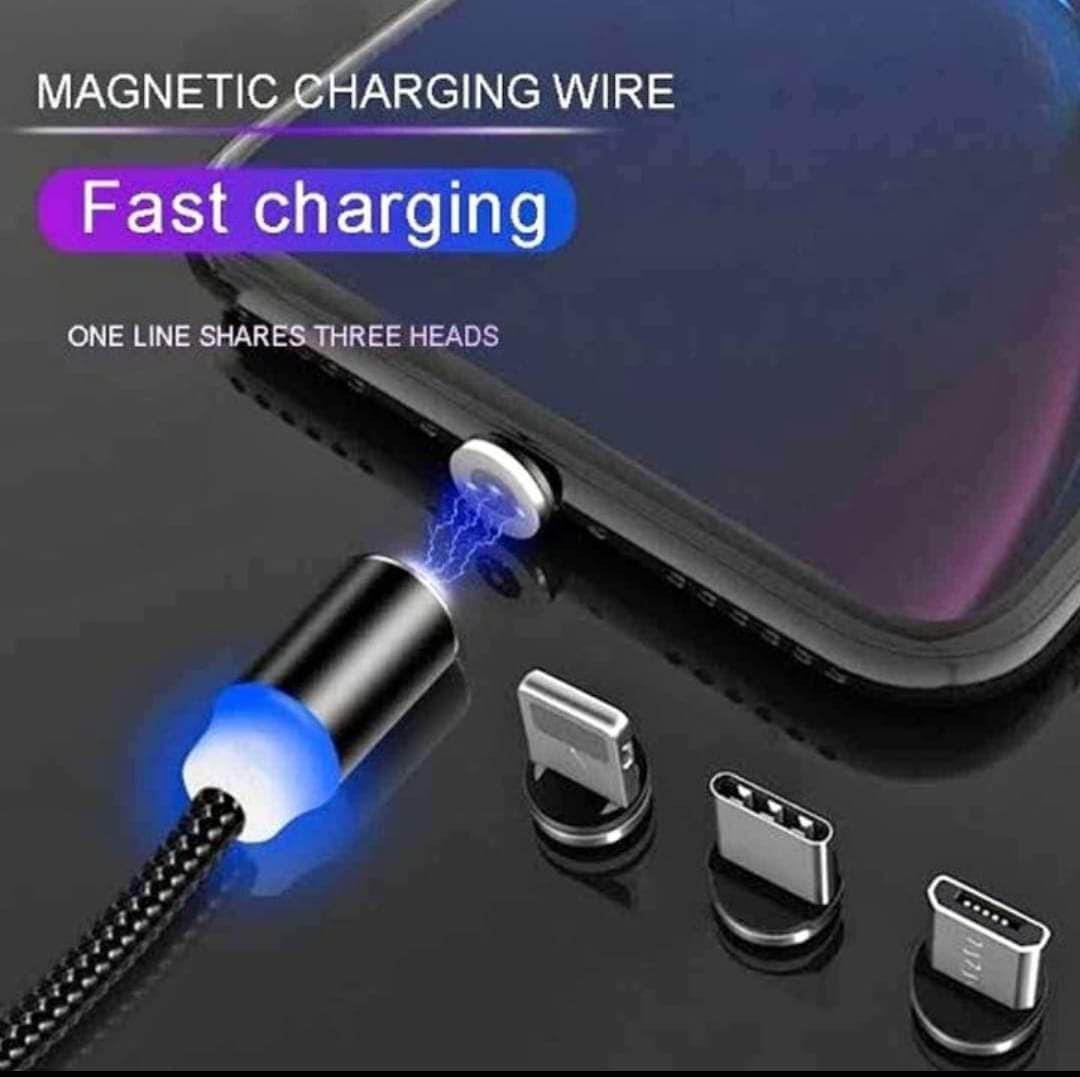 3 in 1 Magnetic USB to Type-C Charging Data Cable