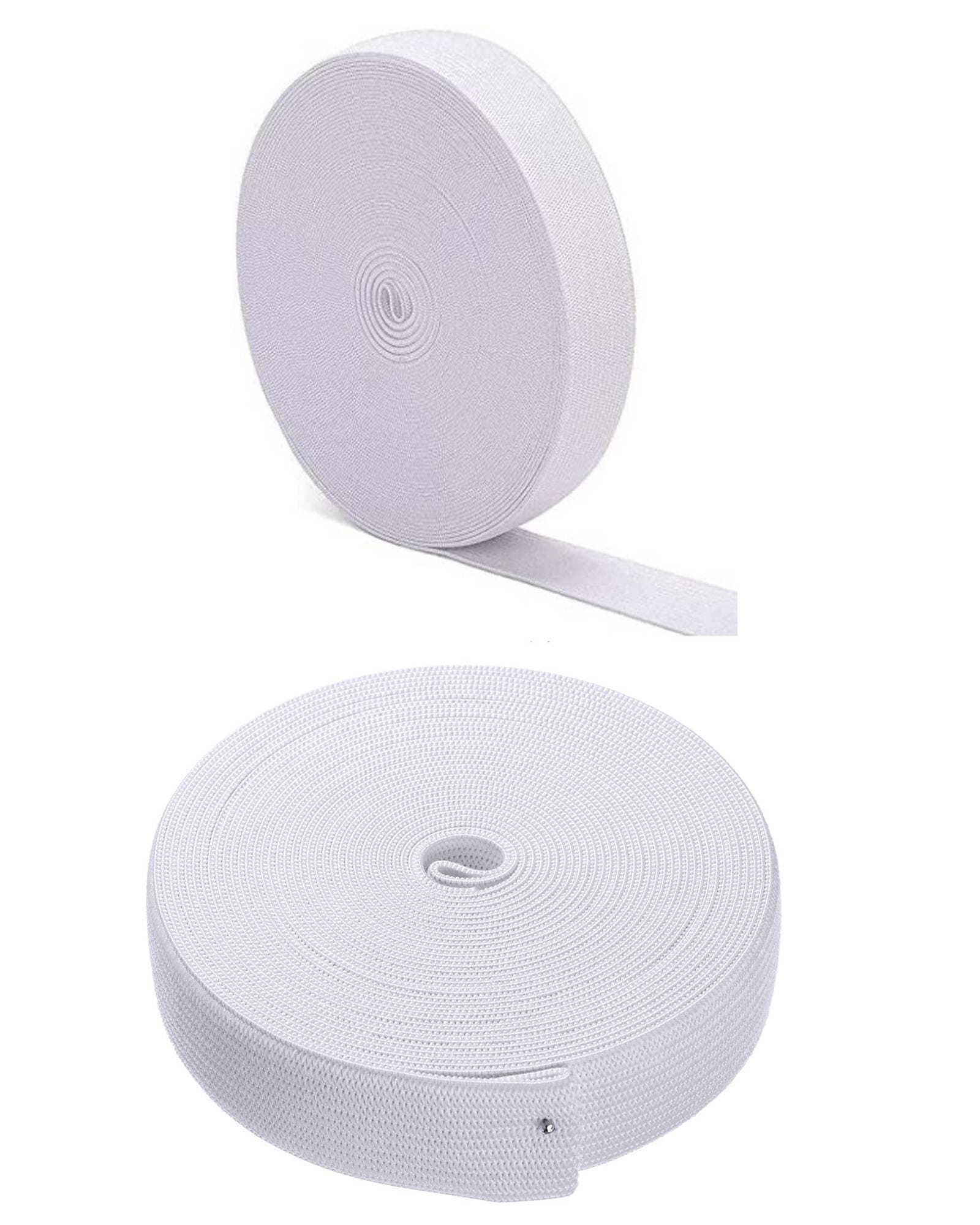 30 Meter Elastic Roll 1.25 Inch Wide - White