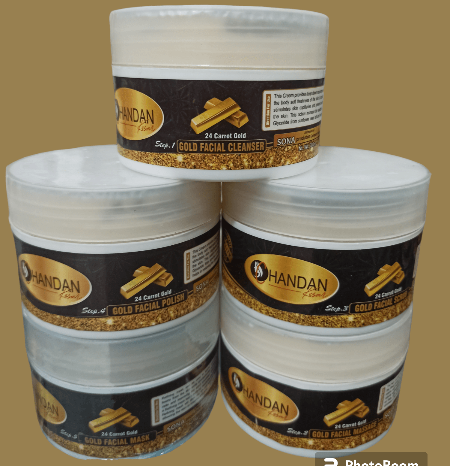 Chandan kesar 24 k gold Facial Kit