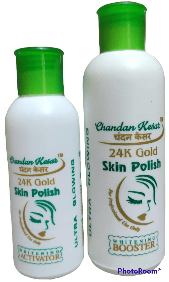 Chandan kesar 24 k gold skin polish Kit - Pack of 3