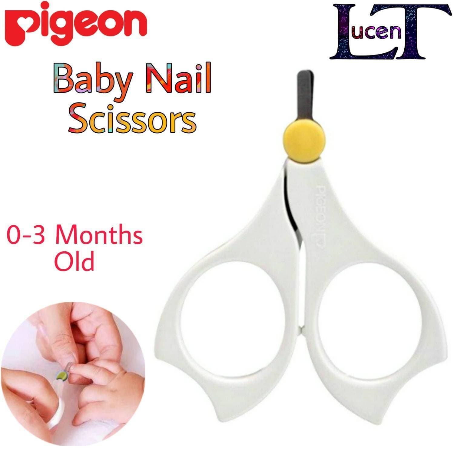 LucenT Pigeon Baby Nail Scissors Safety Nail Scissors Clippers Trimmer