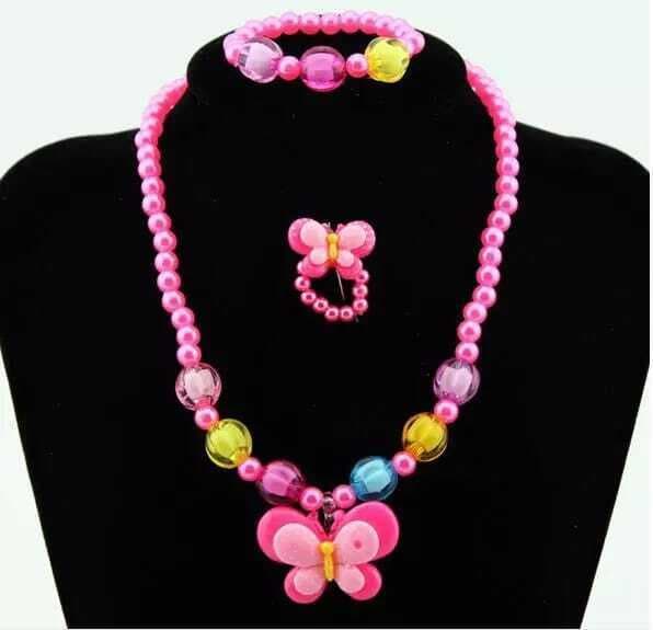 Candy Beads Resin Plastic Kids Jewelry Set