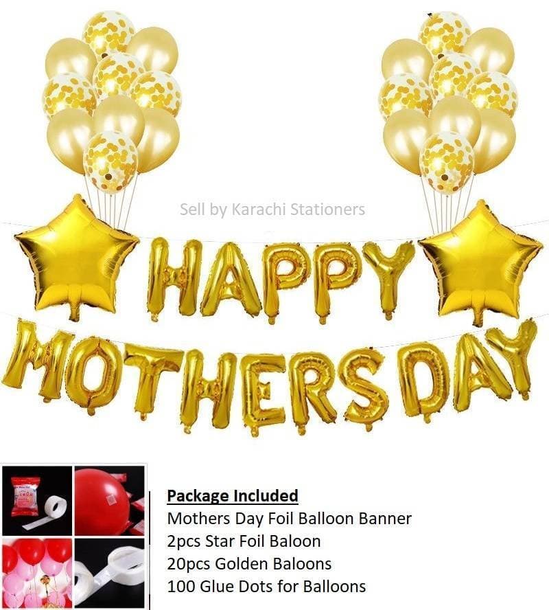 Happy Mothers Day Foil Balloons Theme Set Make Mother Day Special
