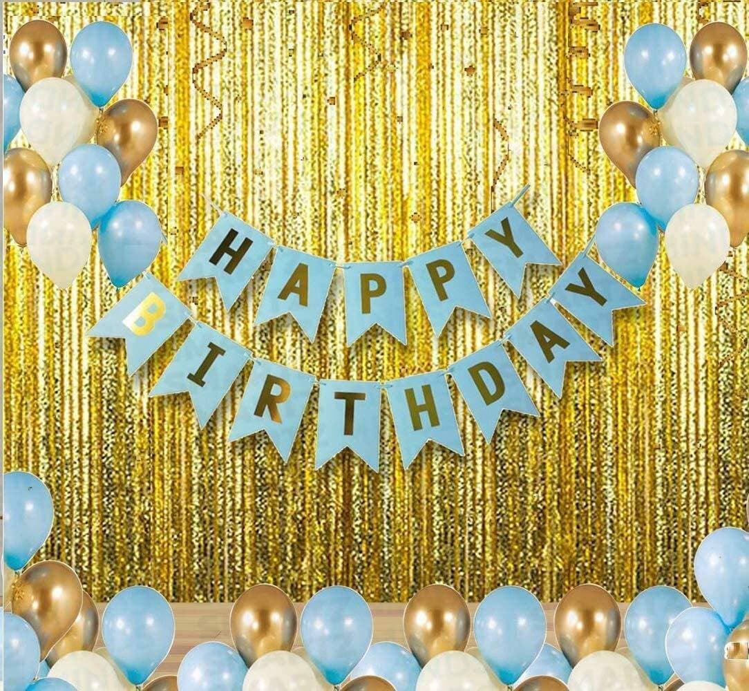 Hardatar Happy Birthday Latex Decoration Kit - 32 Piece - Blue