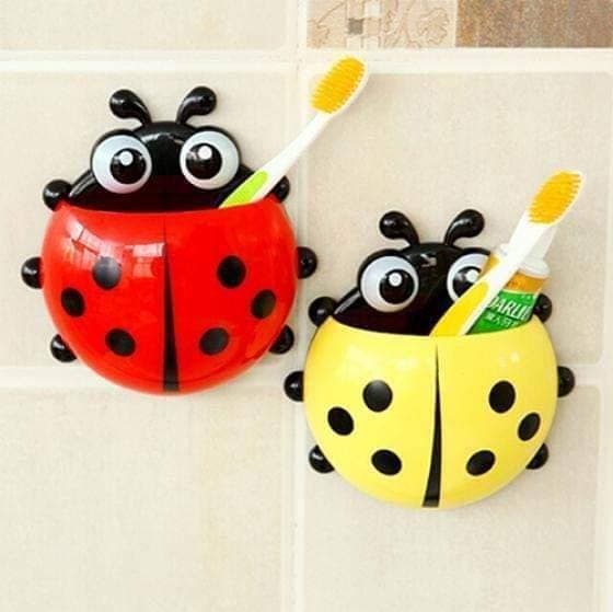1Pcs Cute Ladybug Insect Toothbrush Holder Cartoon