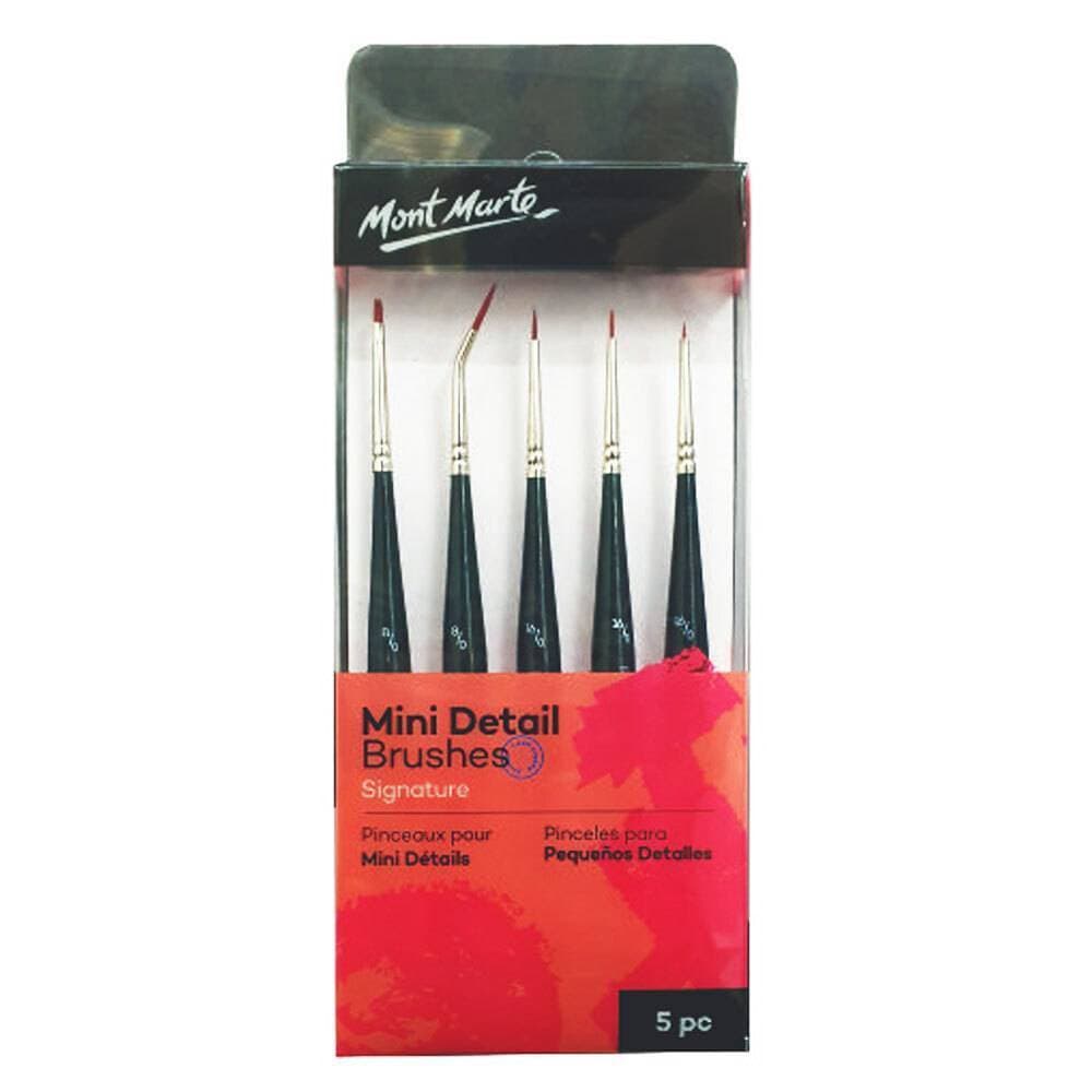 Mont Marte Mini Detail Brushes - 5 Pcs (Bmhs0033)