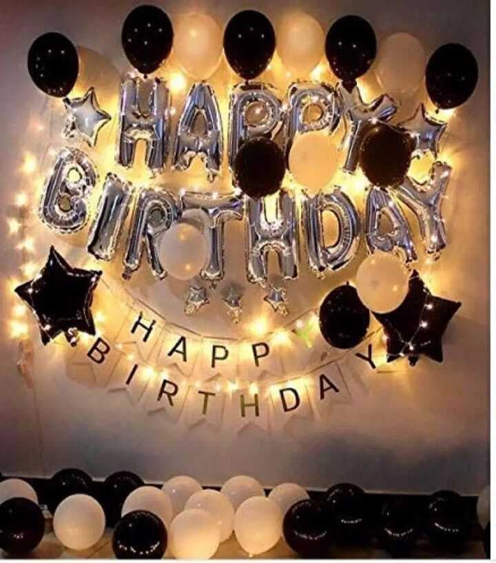 Contemporary Black And White Birthday Decorations