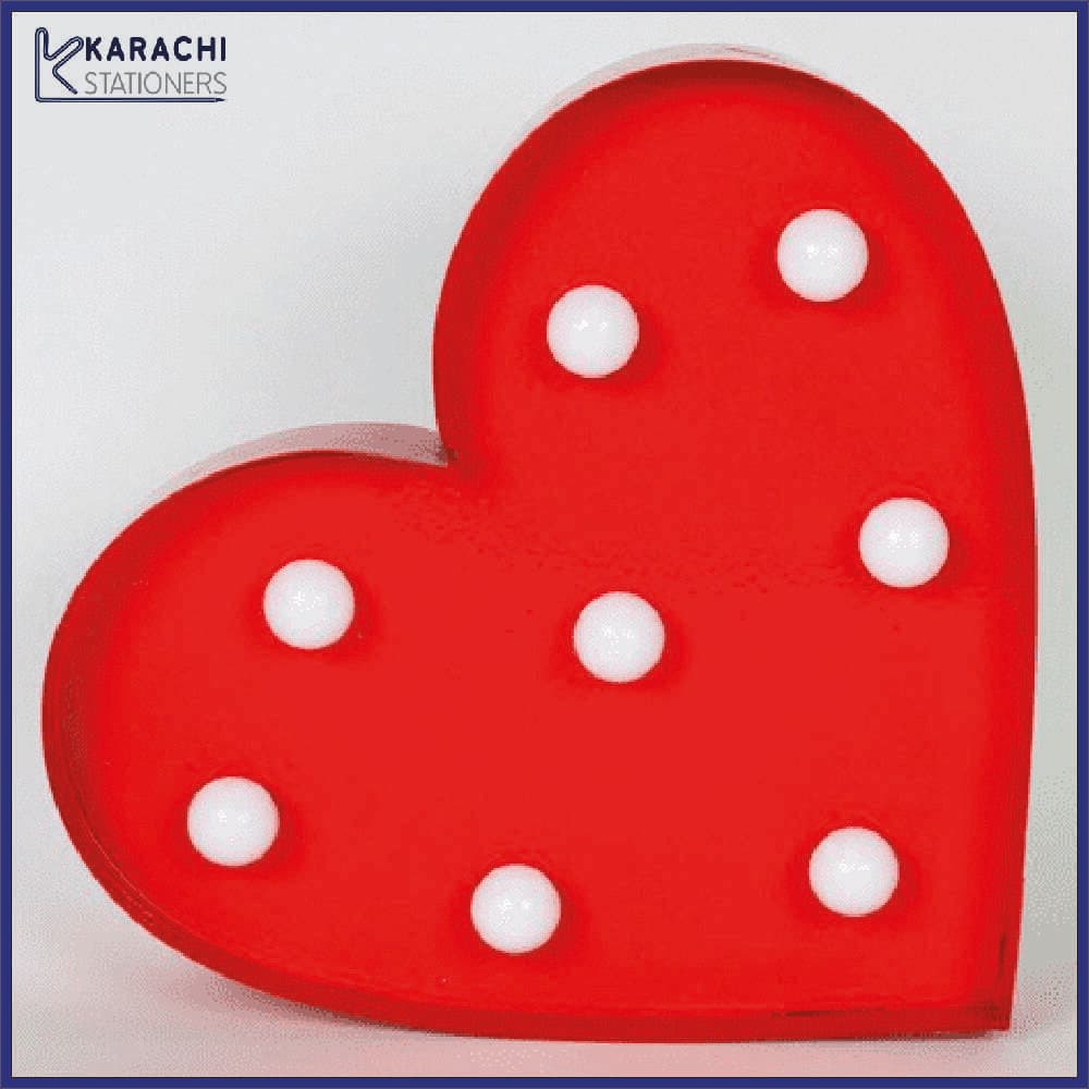 Battery Operated Decorative Light Table Led Heart Shape Night Light