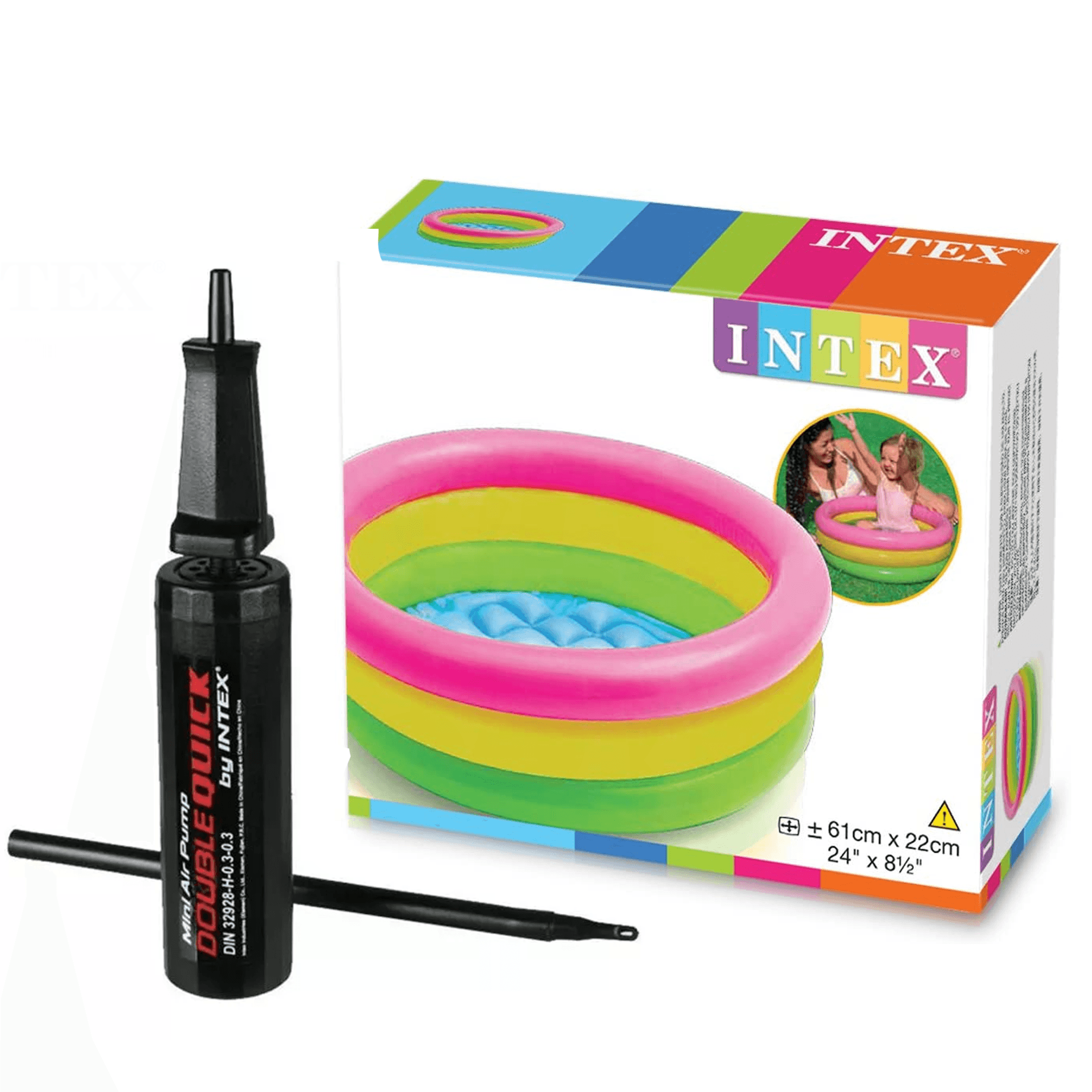 Pack Of 2Pcs - Intex - 57107 2Ft Round Simming Pool