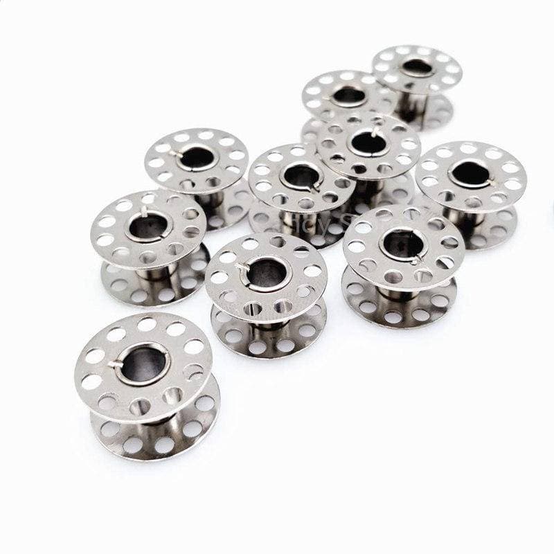 High Quality 10Pcs Metal Bobbins Spool Sewing Craft Tool