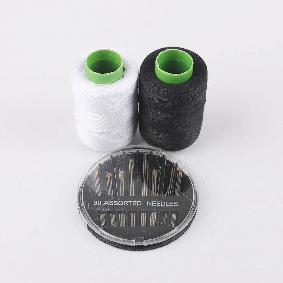 Big Black And White Thread For Stiching