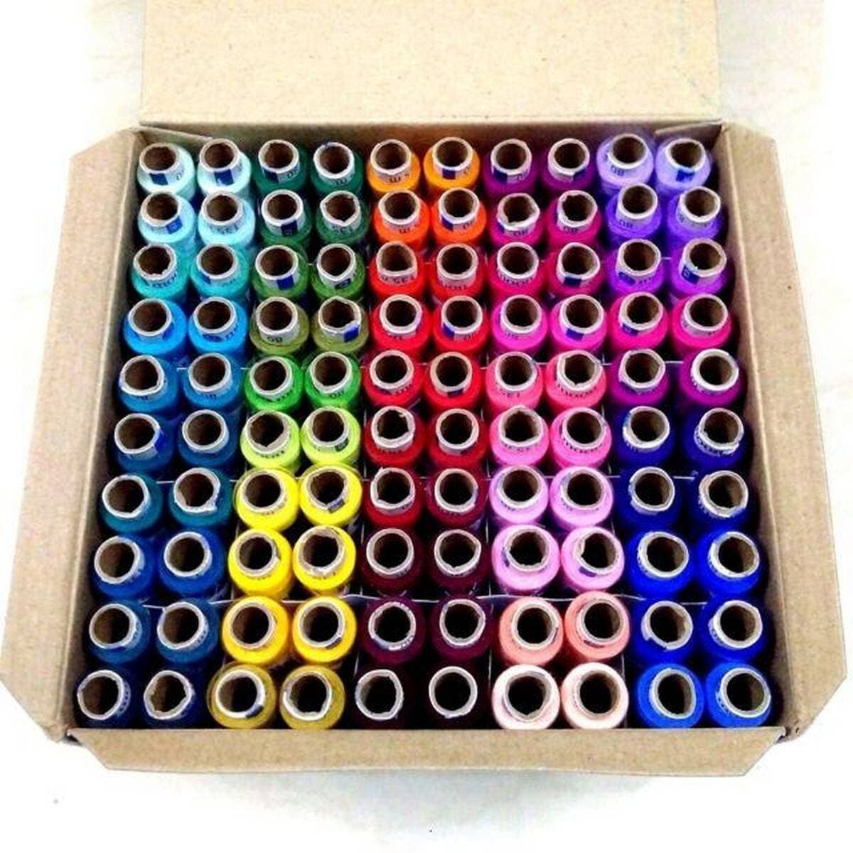 Sewing Threads Dhaga - 100 Pieces Multi Colors
