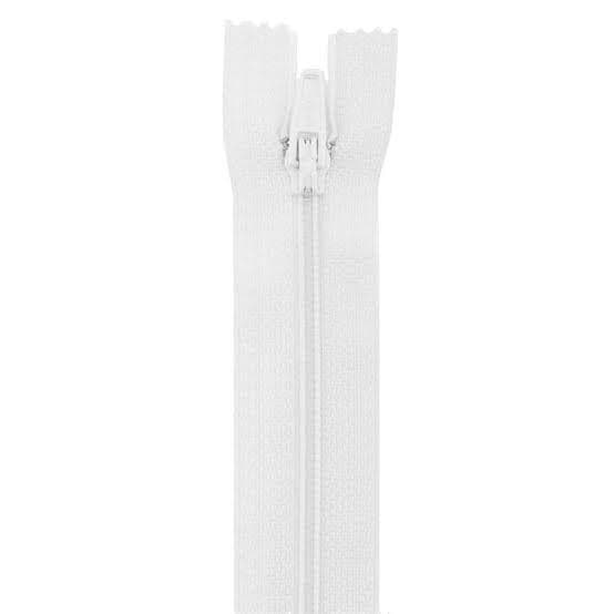 Ykk Ziplon Coil Zipper 8-White 6Pcs-Ks