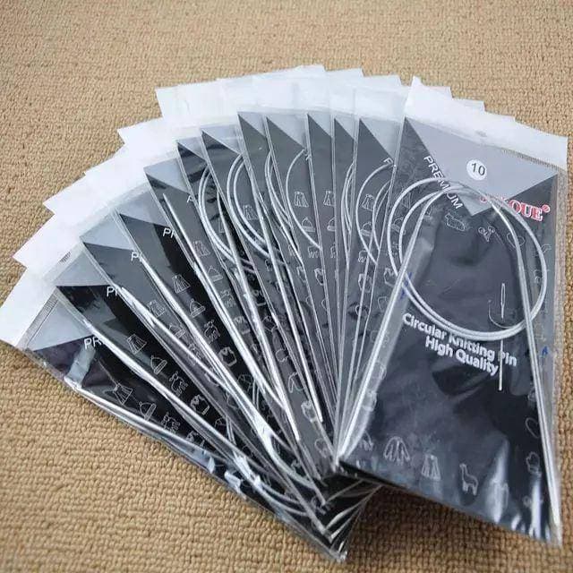 11 Pcs 80Cm Stainless Circular Knitting Needles Circular Knitting Needles-Ks