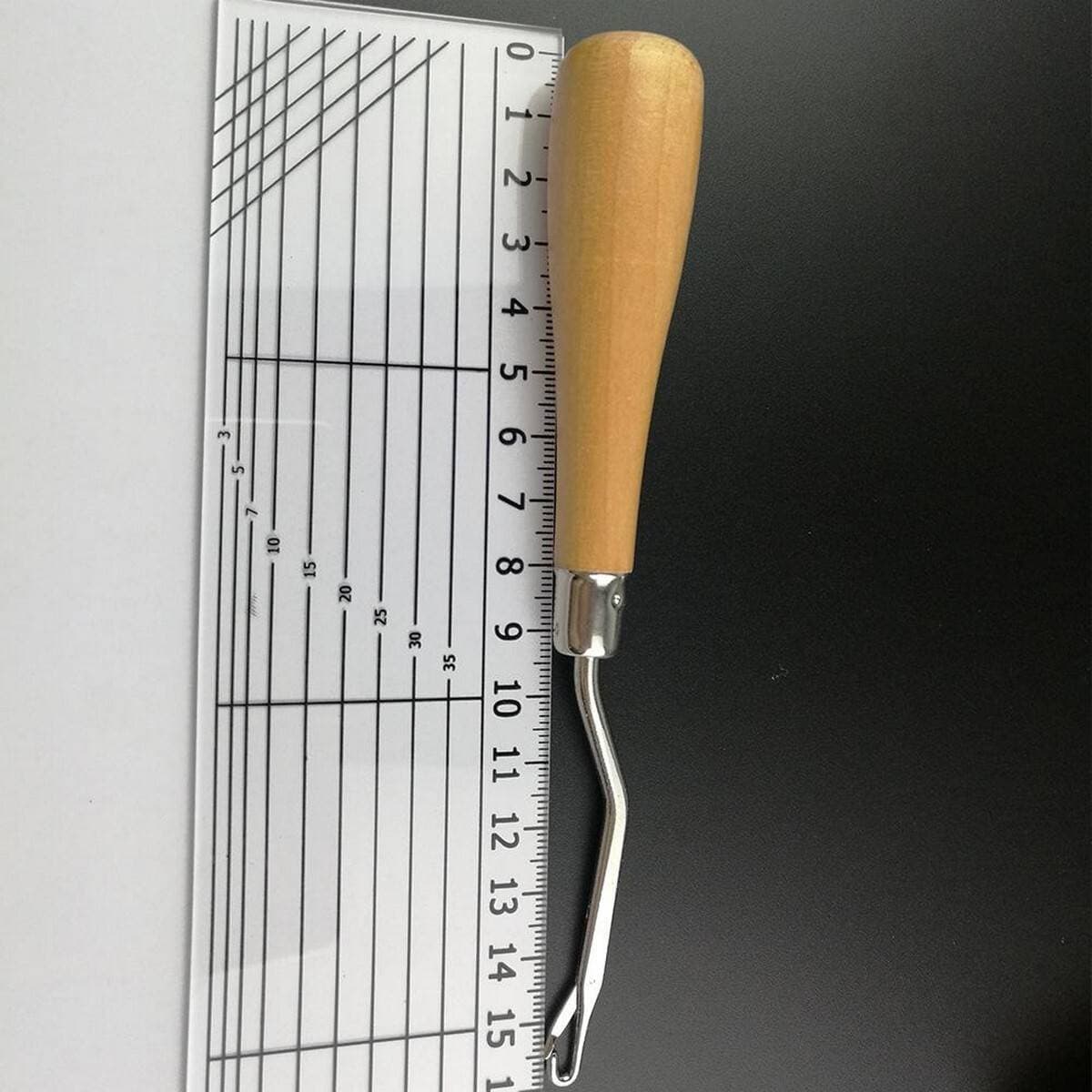 Wood Handle Latch Crochet Hook Hair Weave Needle Wigs